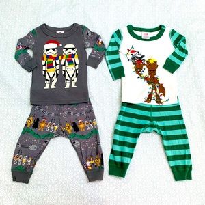 Hanna Anderson 6-12m pajama sets of 2